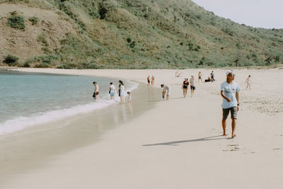 Group of people on beach