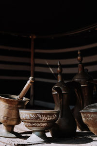 Close-up of bowl on table