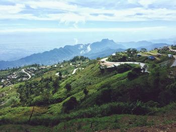 Scenic view of landscape against sky