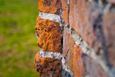 Close-up of brick wall