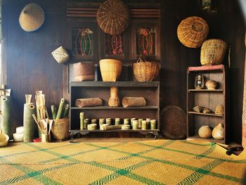 Traditional handycraft of bamboo from sumatera indonesia