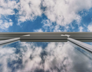 Low angle view of cloudy sky