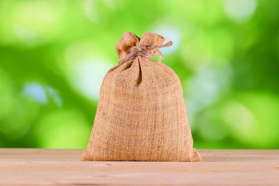 Close-up of bread on table