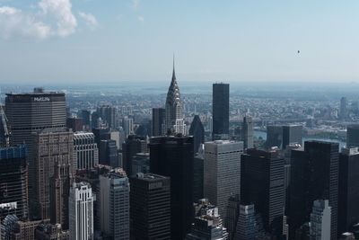 Aerial view of buildings in city