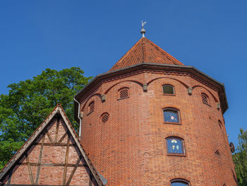 Low angle view of building against sky