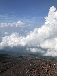 Aerial view of landscape against sky