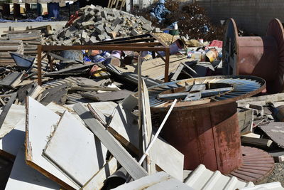 Stack of abandoned garbage