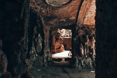 Old ruins in cave
