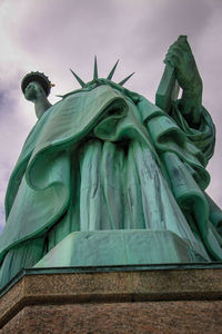 Low angle view of a statue