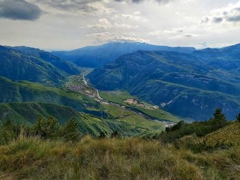 Scenic view of landscape against sky