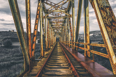 Footbridge over river