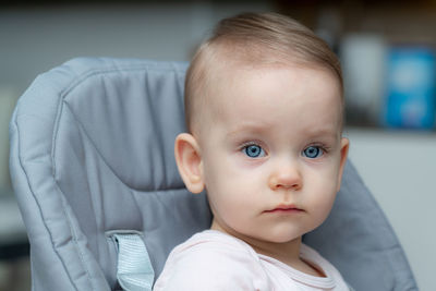 Close-up of cute baby boy