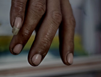 Cropped image of person hand