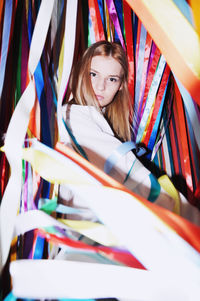 Close-up of young woman