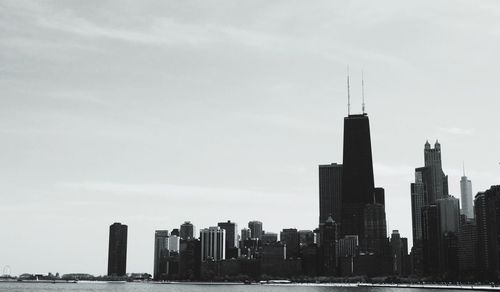 View of skyscrapers in city