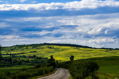 Scenic view of landscape against sky