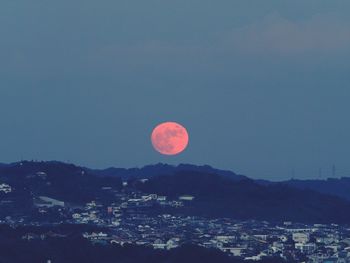 Aerial view of cityscape against sky