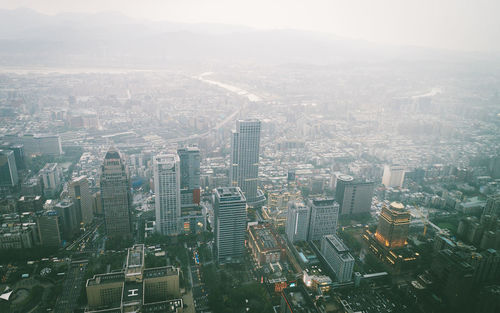 Aerial view of city