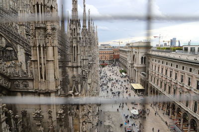 View panoramic of the milan city 