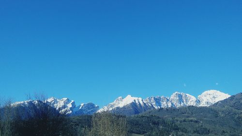 Scenic view of snow covered landscape