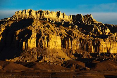 View of rock formations