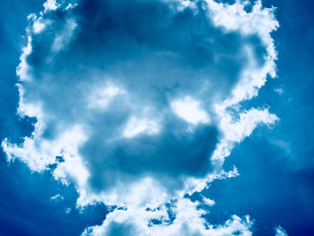 Low angle view of clouds in sky