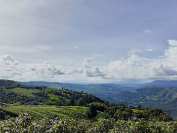 Scenic view of landscape against sky