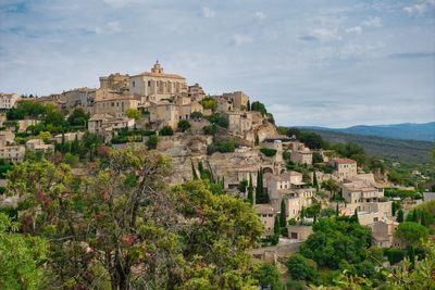 View of the village gordes in summer