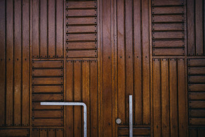 Full frame shot of wooden door