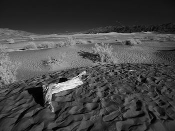 Scenic view of desert against sky