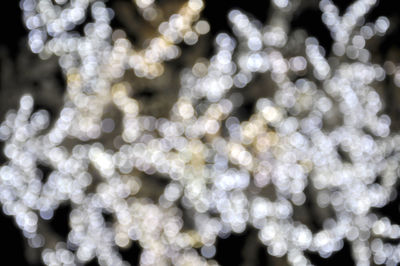 Defocused image of illuminated lights