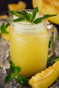 Close-up of drink on table