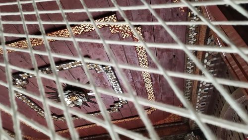 Full frame shot of metal fence