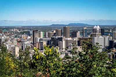 High angle view of cityscape