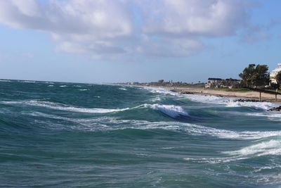 Scenic view of sea against sky