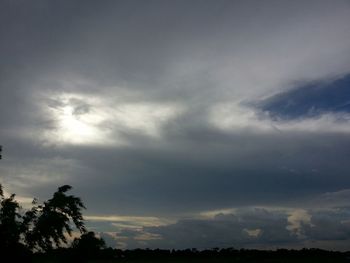 Low angle view of cloudy sky