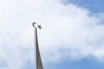 Turkish symbol of steel against the blue sky