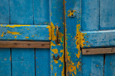 Full frame shot of old wooden door