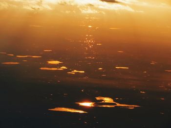 Scenic view of sky at night