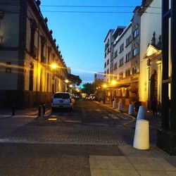 City street at night