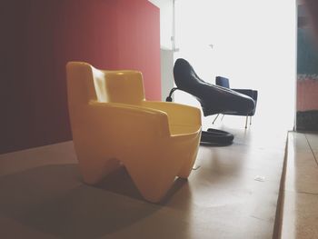 Empty chairs at home
