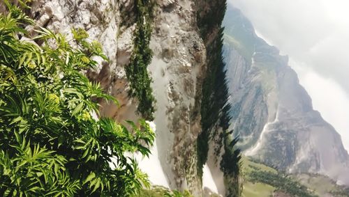 Panoramic view of mountains against sky