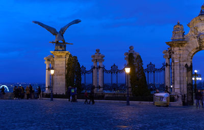 The blue hour on a cold day in buda castle