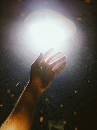 Close-up of human hand