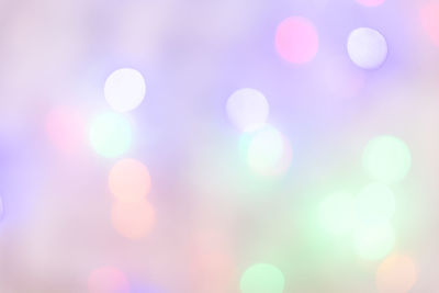 Defocused image of lights