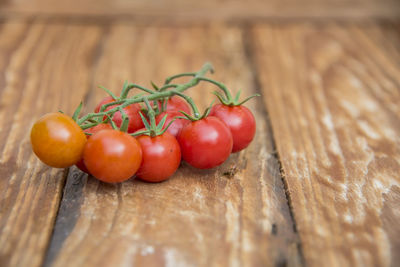 Close-up of tomatoes on table