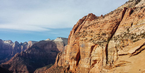 Scenic view of rock formations