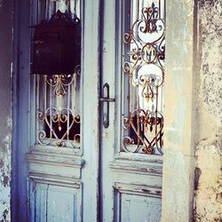 Close-up of wooden door