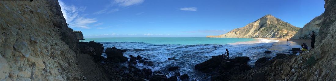 Panoramic view of sea against sky