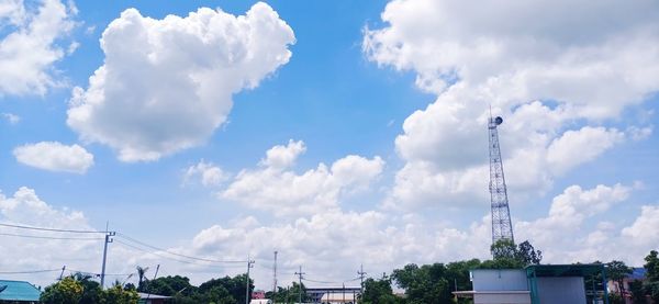 Low angle view of buildings against sky